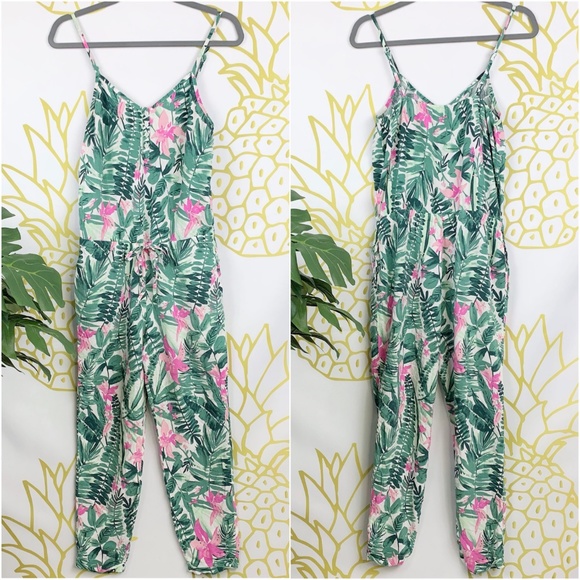 floral romper pants